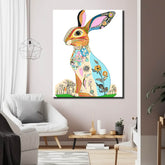 Paint by Numbers Rabbit Painting